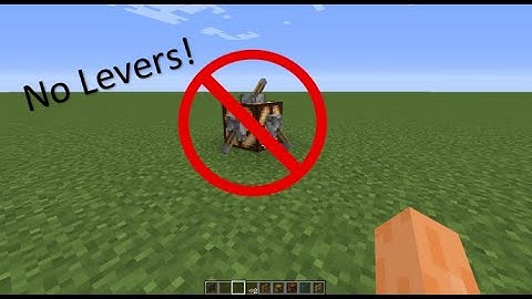 Redstone lamp without levers or Redstone!!