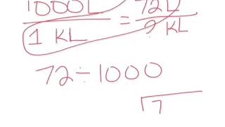 Converting metric- L to kL
