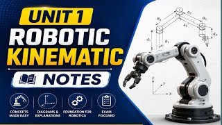 🤖 Robot Kinematic Unit 1 Hand Written Notes | Easy Concept Explanation 📘
