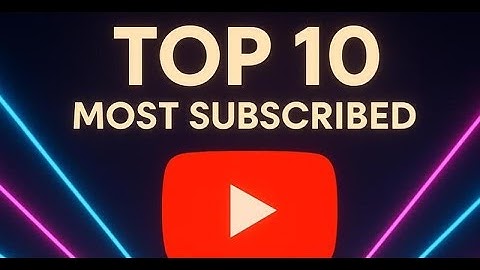 "Top 10 Most Fastest Subscribed YouTube Channels | 3D Countdown Animation