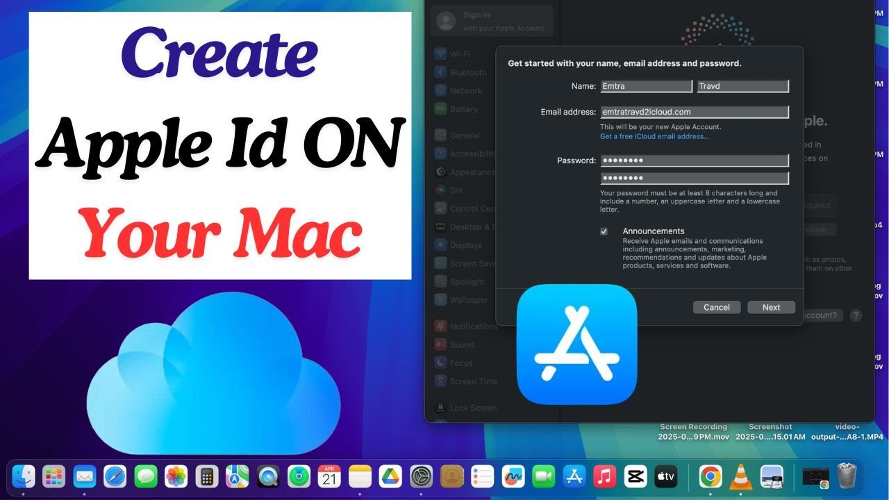 How to Make a New Apple ID Account On Mac