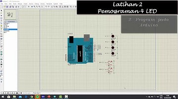 Simulasi LED Blink menggunakan Arduino & Proteus
