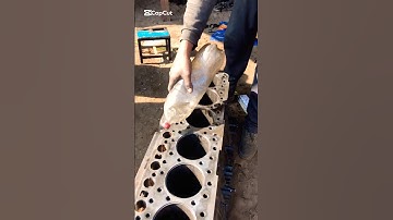 Engine Block Polishing and Refinishing for 6-Cylinder Diesel Engines #shortfeed #polish #tranding