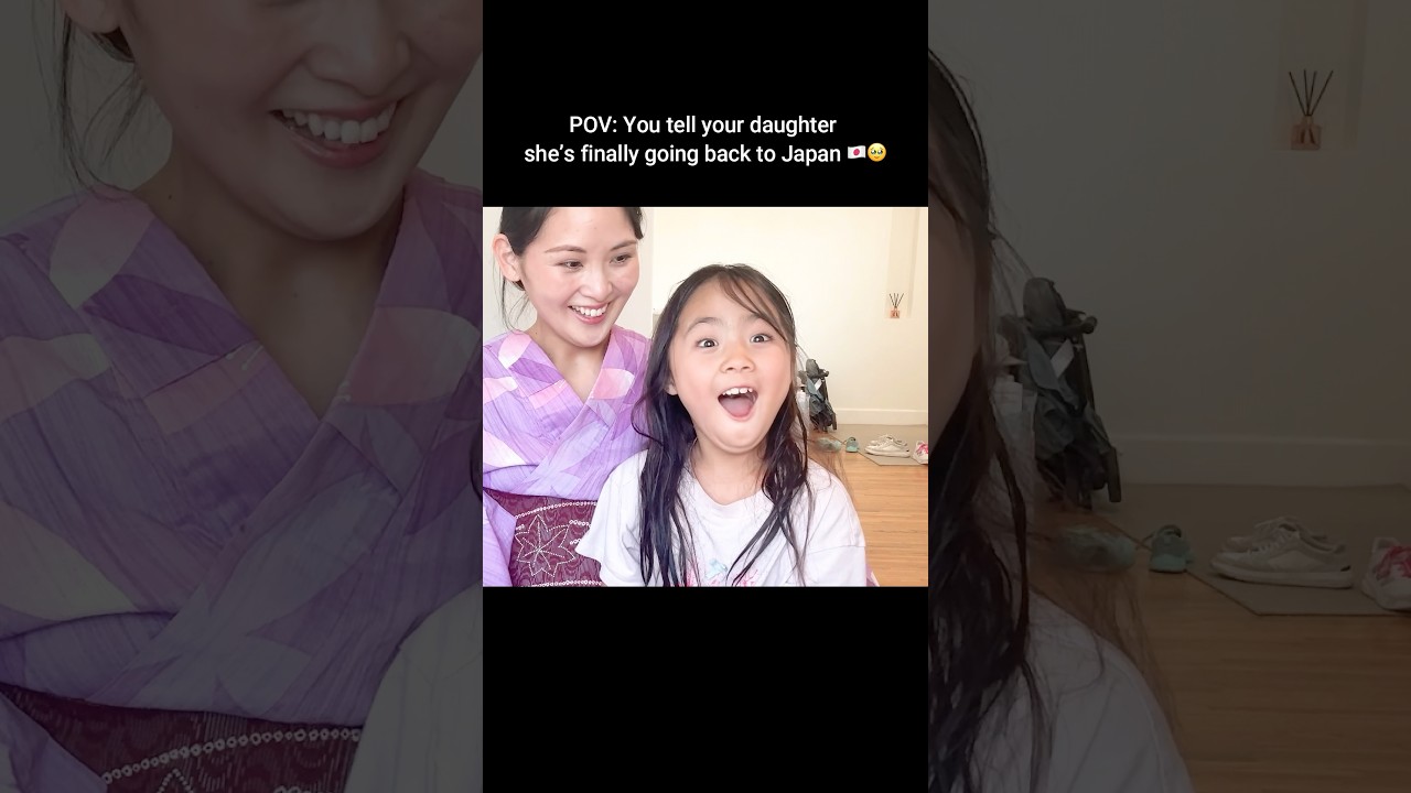 You surprise your daughter with a trip to Japan🇯🇵✨Japanese Family Living in the U.S.