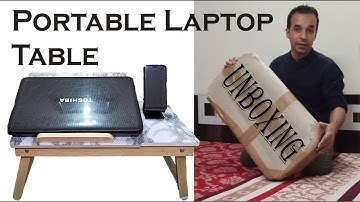 Portable Laptop Table I Bed Table Amazon I Unboxing & Review I Multipurpose table
