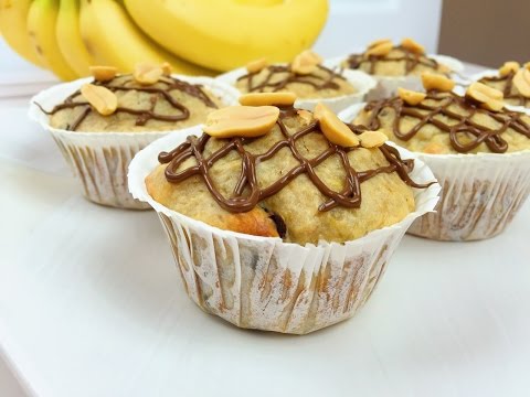 Video: Wie Man Erdnussbutter-Bananen-Muffins Macht
