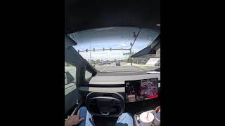 Cybertruck FSD V14.2.2.5-Takes I95N, not I95S-did the car in front of us befuddle FSD?