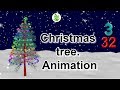 Christmas tree. 🎄 Animation 3ds max. 聖誕樹。動畫. autodesk 3ds. Lesson 32. 🎅