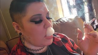 Enjoying my cigarette