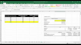 03_03_P9 Multiple Linear Regression for Forecasting (Causal Method)  Using Excel