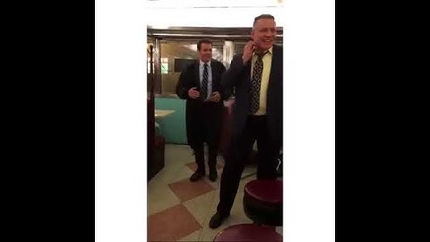 Jonathan Groff & Holt McCallany on the sets of Mindhunter