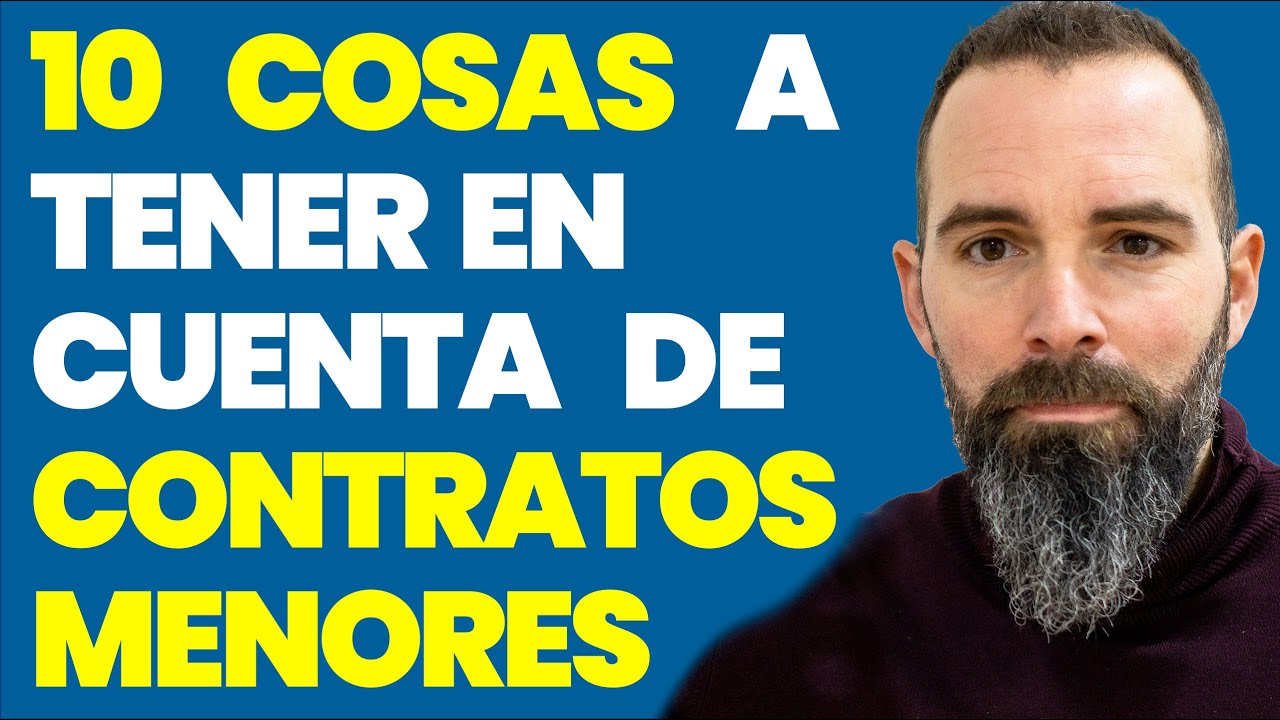🎯 Aprende a conseguir CONTRATOS MENORES y entiende qué son y cuáles son sus ventajas.