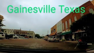 small town driving in Gainesville Texas