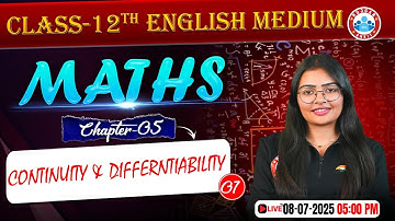 Maths : Continuity & Differntiability | Class 12th Maths Chapter 5 | UP Board English Medium RWA