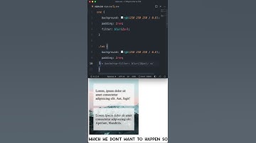 Learn 2 Ways To Blur Content With CSS #shorts