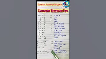#Computer shortcuts _ basic computer knowledge #computer #shortcut #shorts #viral #youtubeshorts