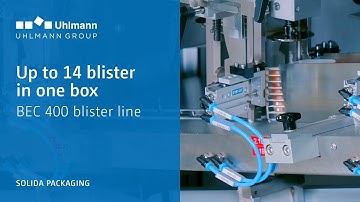 Blister line BEC 400 - Up to 14 blister in one carton