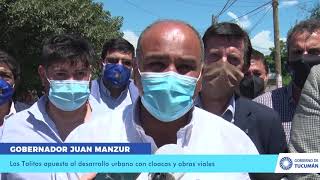 Las Talitas apuesta al desarrollo urbano con cloacas y obras viales