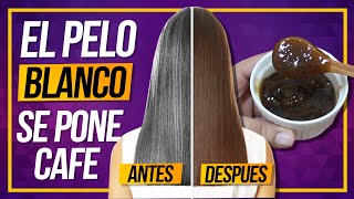 El mejor TINTE Para Tapar Las Canas, El Pelo Blanco Se Pone Cafe Muy Rapido