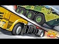 4 Wheels Cars VS 8 Wheels Cars #1 - BeamNG Drive