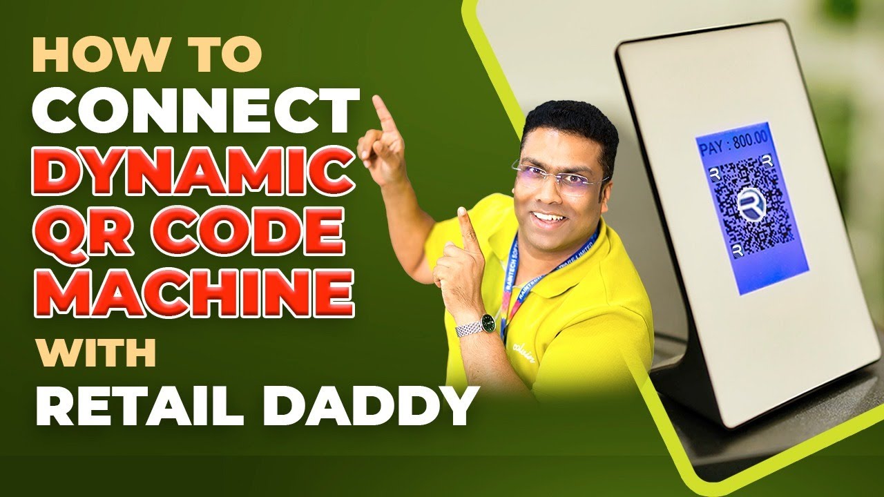 How to Connect Dynamic QR code machine - YouTube