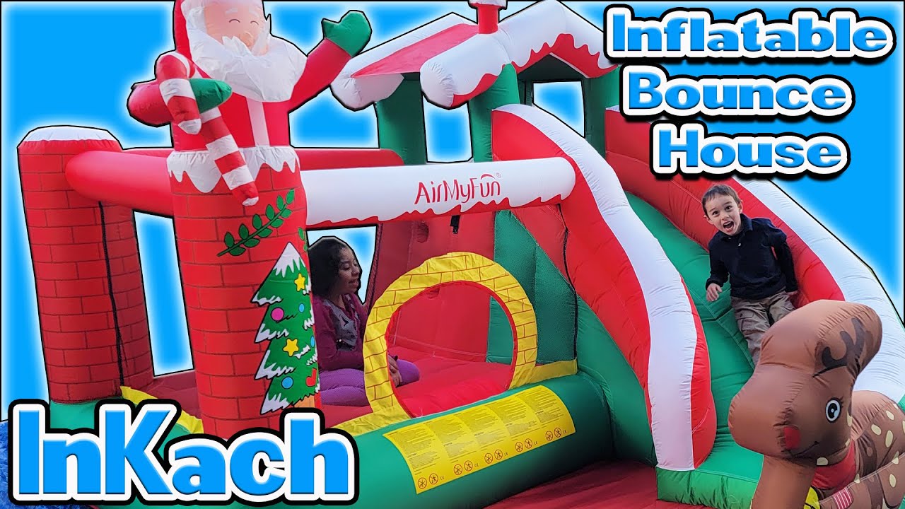 1 BEST Christmas Holiday Themed Inflatable Bounce House ⭐ InKach YouTube