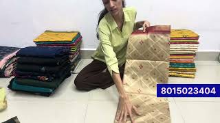 Beautiful Mul chanderi, Manipuri tussar and matka tussar sarees at just Rs.1350/- 😍  screenshot 1