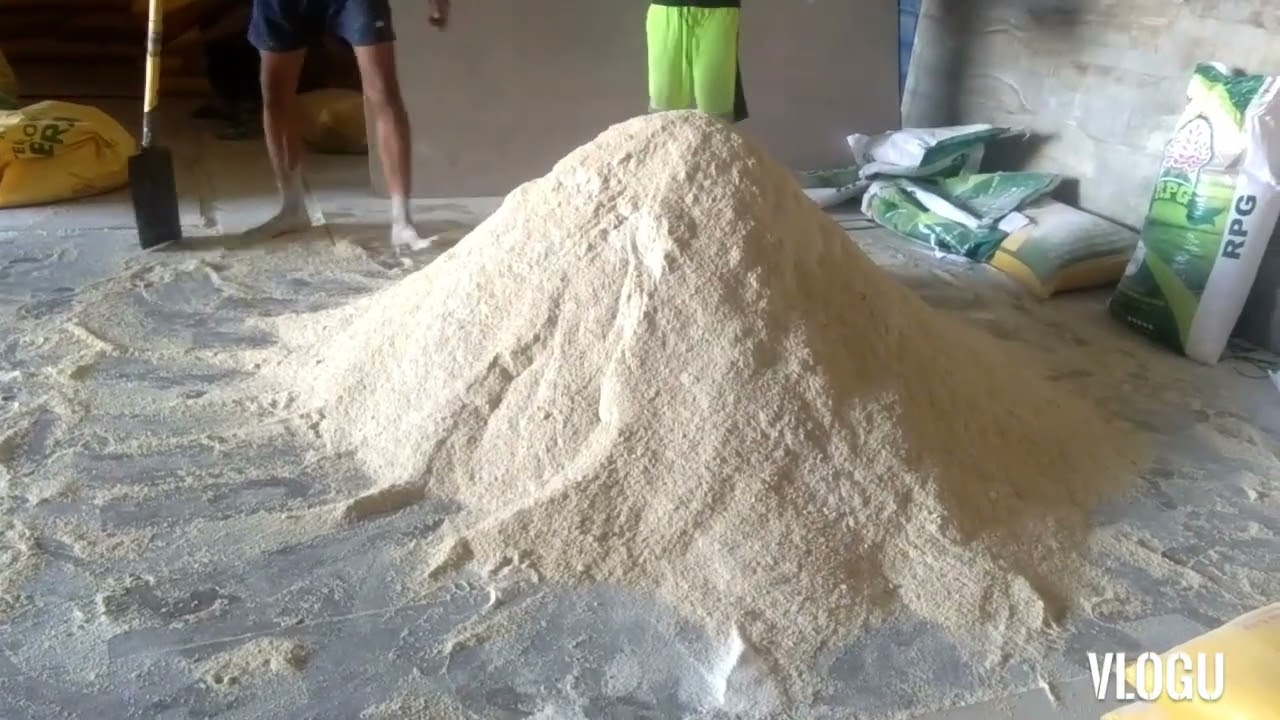 mixing rice bran and corn bran