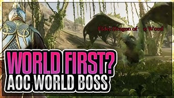 Ashes of Creation WORLD FIRST: Elder Dragon of the Wood | HARD BOSS | ALPHA ONE PREVIEW
