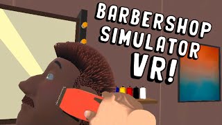 BLESSING THIS MAN! (Barbershop Simulator VR) screenshot 5