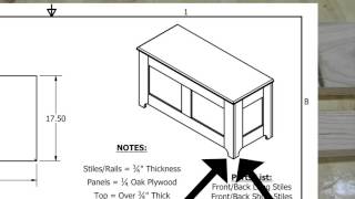 Blanket Chest Project Tutorial - Step 4a - Side Stiles
