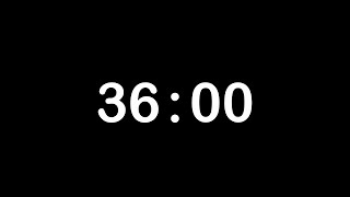 36 MINUTE TIMER • 36 MINUTE COUNTDOWN TIMER + Alarm, Full HD, 1080