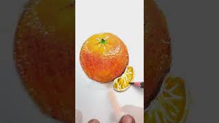 pencil colour Art An Orange  || #drawing #viralvideo #shorts #art