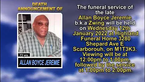 Allan Boyce Jeremie meduim