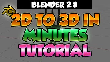 Blender 2.8 Tutorial - From 2D photo to 3D in minutes