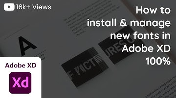 How to install fonts in Adobe XD