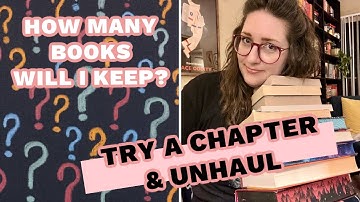 Try a Chapter & Unhaul: How Many Books Will I Keep? (#2)
