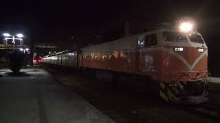 【莒光號 554次】臺鐵 2024.11.30 [電力機車 E219] 牽引含2輛電源車 長距離跨線列車 大甲駛入黑夜 TR【Chu-Kuang Exp. 554】Da-Jia Departure