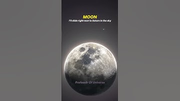 Moon–Saturn Conjunction Is Coming ☠️ #Space #Earth #Sun