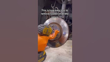 this is how easy ot is to remove rusted on brake rotor.