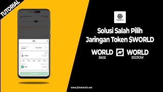 HOW TO CHANGE BASE NETWORK TO ESCROW TOKEN WORLD | X-WORLD FOR BEGINNERS screenshot 3