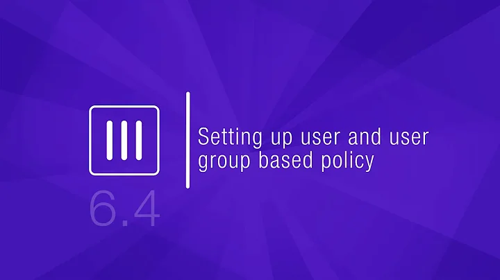 How to Setup User Group Based Firewall Policies - FortiGate