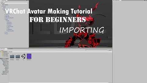 beginner tutorial for VRChat avatar making 1 (importing)