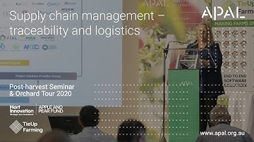 Supply chain management– traceability and logistics