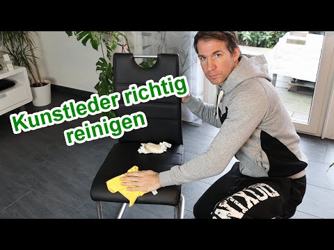 Video: Wie und wie wischt man den Griff mit Kunstleder ab?