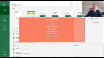 Excel voor beginners 01