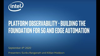 Webinar: Platform Observability - Building the Foundation for 5G and Edge Automation