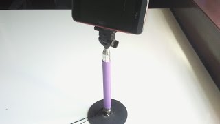 DIY Home Made Tripad stand Alone - Extendable Monopod   Smartphone Adjustable Holder