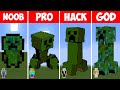 NOOB VS PRO VS HACKER VS GOD Minecraft Pixel art✨Creeper Minecraft