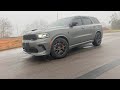 *RISKY* 800 HP Hellcat Durango POV In The Rain ☔️